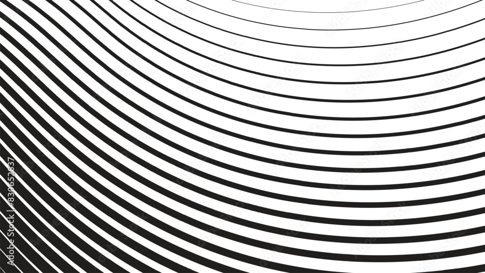 Black and white stripes with curve abstract background for presentation or backdrop Black and white stripes with curve abstract background for presentation or backdrop