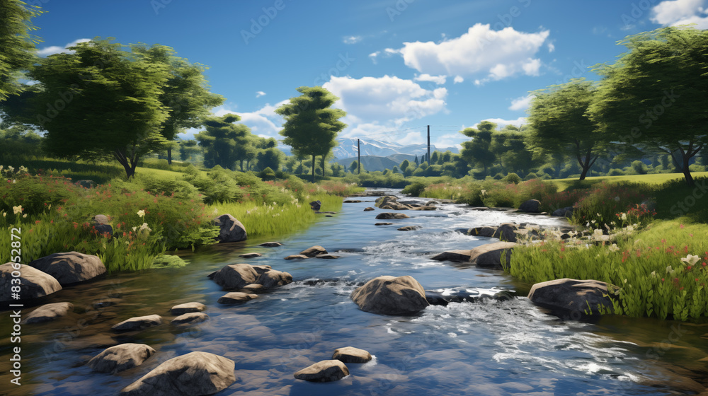 Fantastic and beautiful summer scenery. Fantastic and beautiful summer scenery.