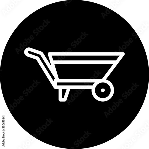 Vector Design Wheelbarrow Icon Style