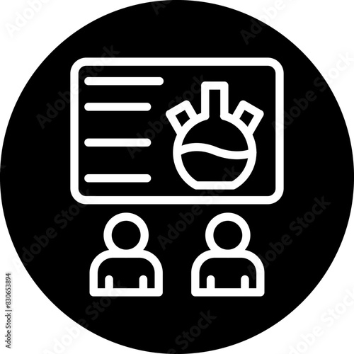 Vector Design Chemistry Seminar Icon Style