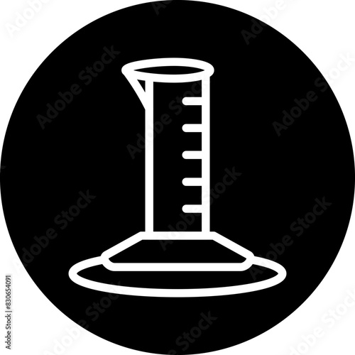 Vector Design Graduated Cylinder Icon Style