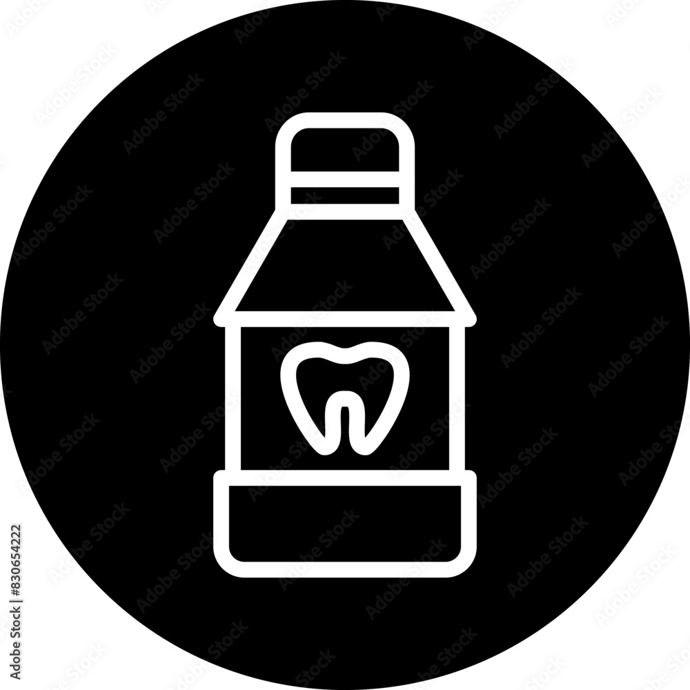 Vector Design Mouthwash Icon Style Vector Design Mouthwash Icon Style