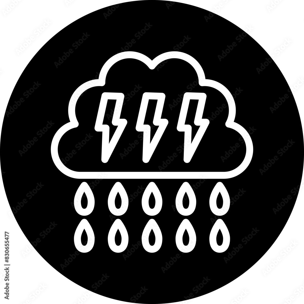 Vector Design Heavy Rain Icon Style Vector Design Heavy Rain Icon Style