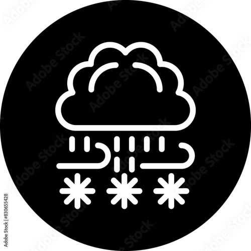 Vector Design Blizzard Icon Style