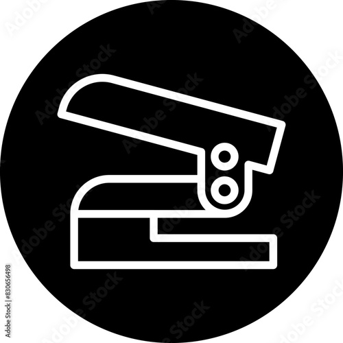 Vector Design Hole Puncher Icon Style