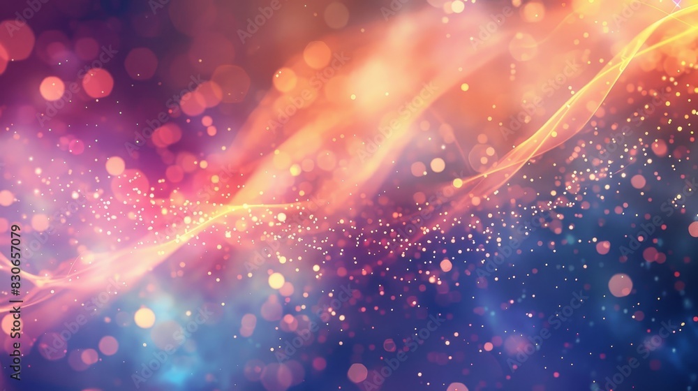 Fototapeta premium Exuberant Back to School background in sapphire and peach hues background