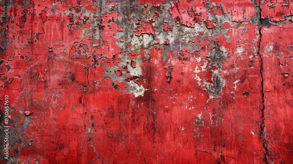 Red paint on a cement wall Red paint on a cement wall
