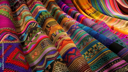 Vibrant tapestry of Latin American traditions background photo