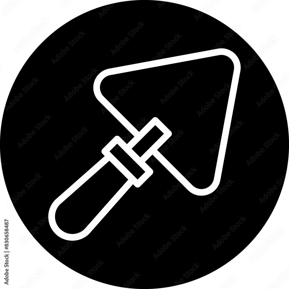 Vector Design Plastering Trowel Icon Style Vector Design Plastering Trowel Icon Style