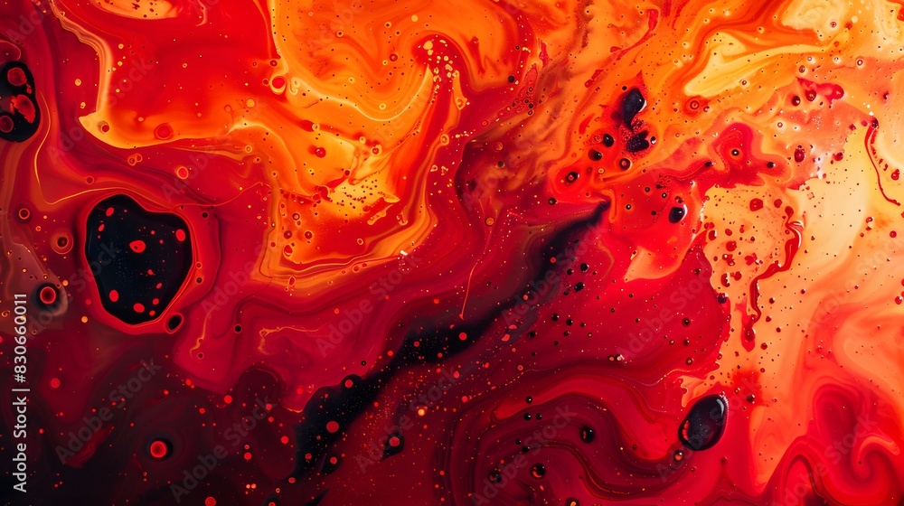 Abstract Red and Orange Background with Fluid Shapes Abstract Red and Orange Background with Fluid Shapes
