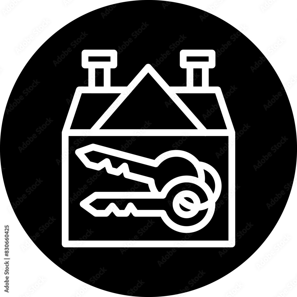 Vector Design House Key Icon Style Vector Design House Key Icon Style