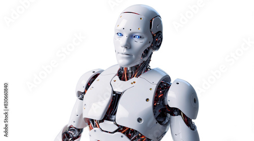 AI robot with Cyborg body Transparent png 
