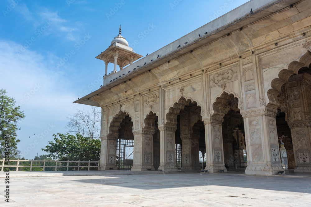 Diwan-i-Khas, Red Fort, Old Delhi, India. UNESCO World Heritage Site