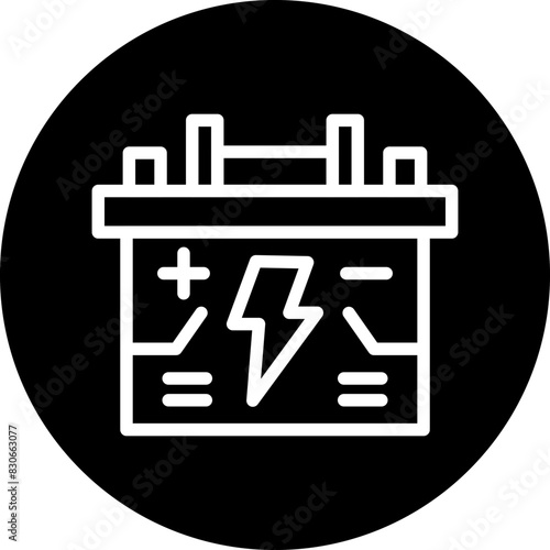 Vector Design Accumulator Icon Style