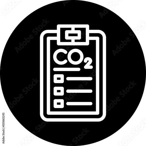 Vector Design Carbon dioxide Report Icon Style