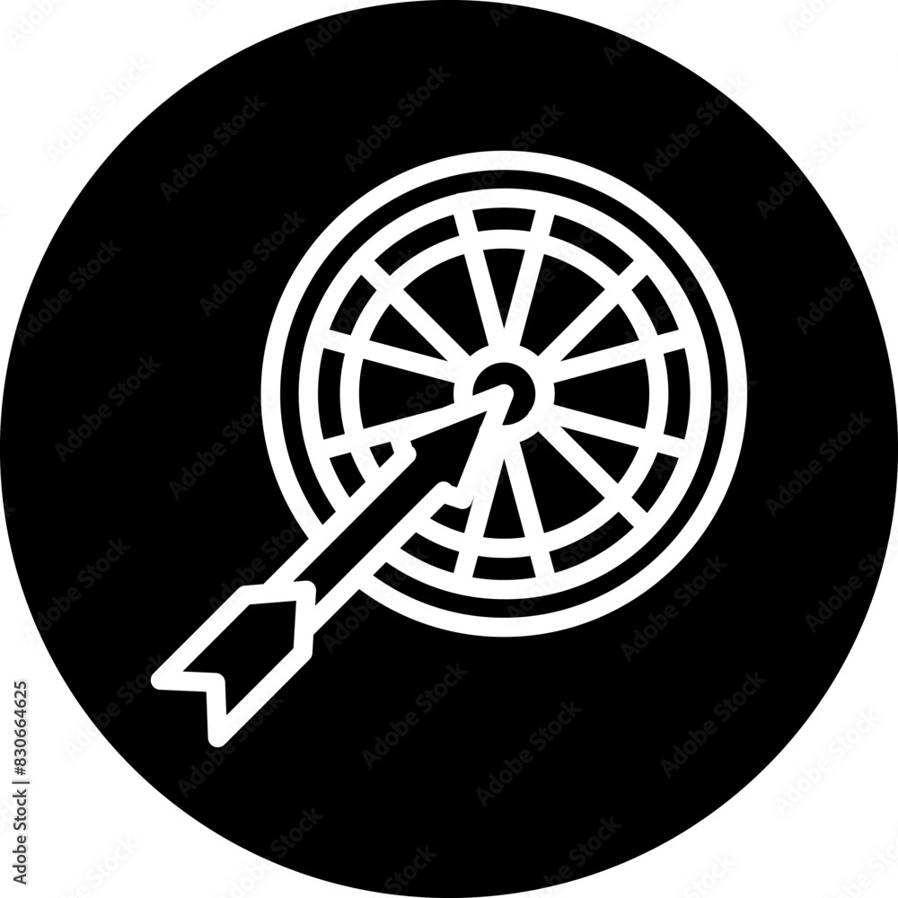 Vector Design Dartboard Icon Style Vector Design Dartboard Icon Style