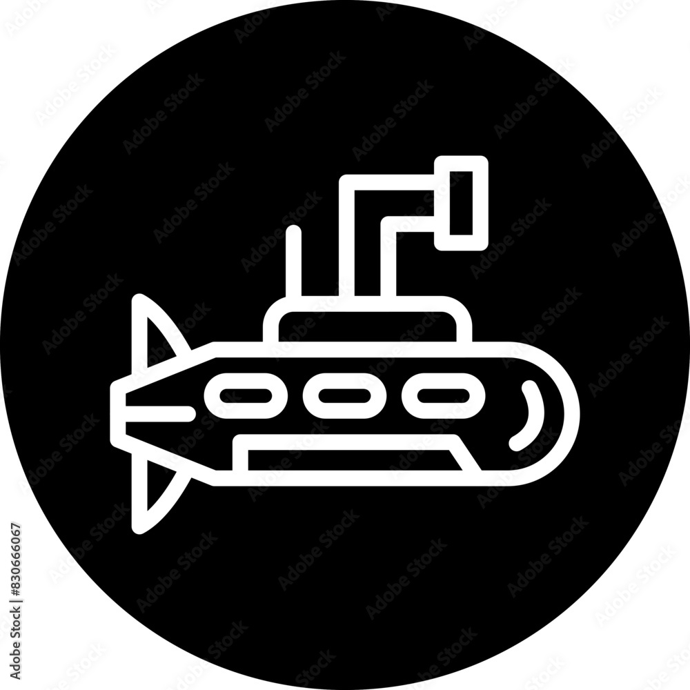 Vector Design Army Submarine Icon Style Vector Design Army Submarine Icon Style