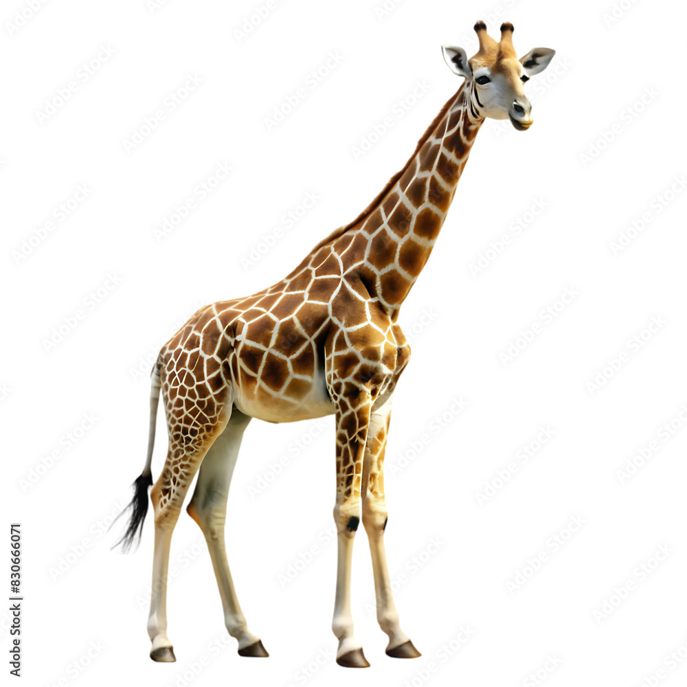 Obraz premium giraffe on transparent background
