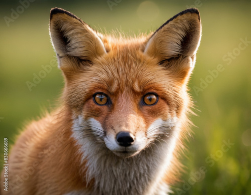 Close-up portrait of curious fox © pecherskiydotkz