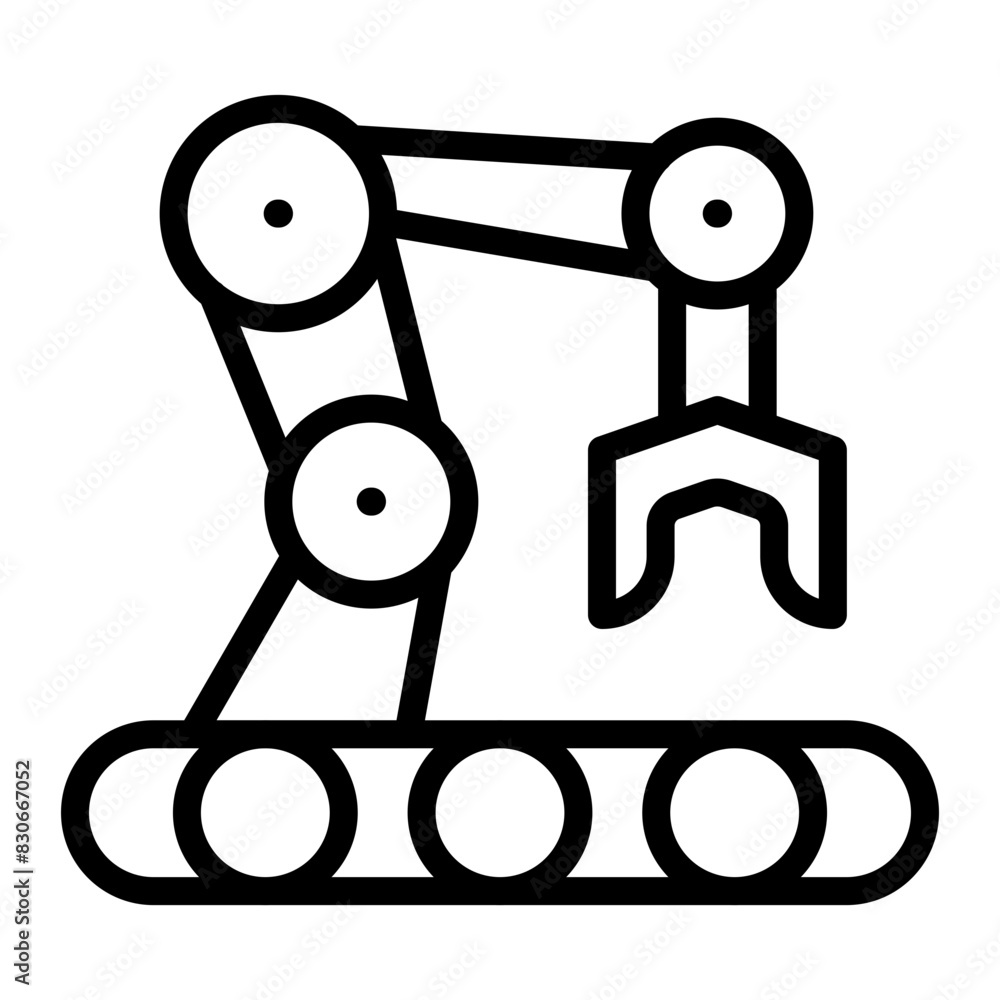 Robotic Line Vector Line Icon Design Robotic Line Vector Line Icon Design
