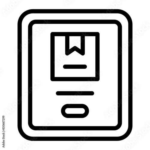 Tracking Vector Line Icon Design