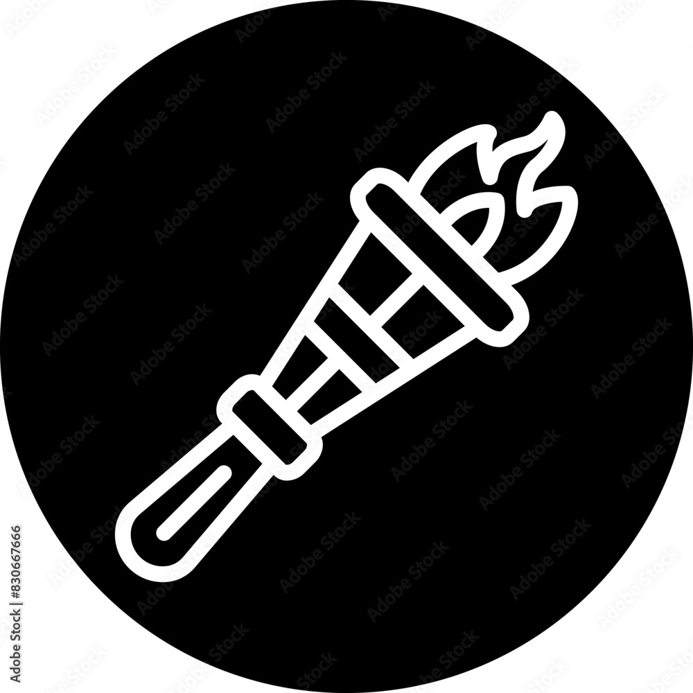Vector Design Pirate Torch Icon Style Vector Design Pirate Torch Icon Style