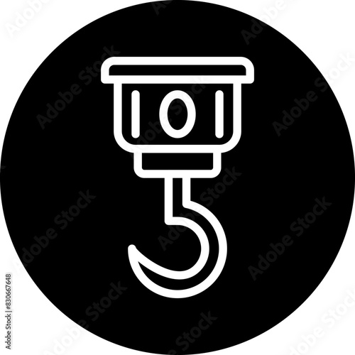 Vector Design Pirate Hook Icon Style