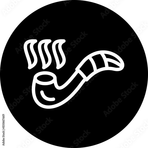 Vector Design Smoking Pipe Icon Style