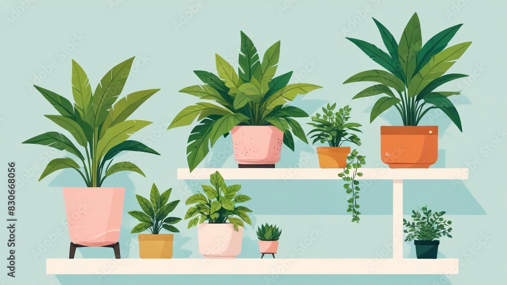 Fototapeta premium set of plants