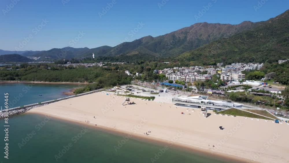 Aerial journey over Hong Kong Tai Po Tai Mei Tuk, Pat Sin Leng Country Park,Plover Cove Reservoir Dam, and Long Mei Beach, a natural playground for hiking, fishing, cycling,water sports Aerial journey over Hong Kong Tai Po Tai Mei Tuk, Pat Sin Leng Country Park,Plover Cove Reservoir Dam, and Long Mei Beach, a natural playground for hiking, fishing, cycling,water sports