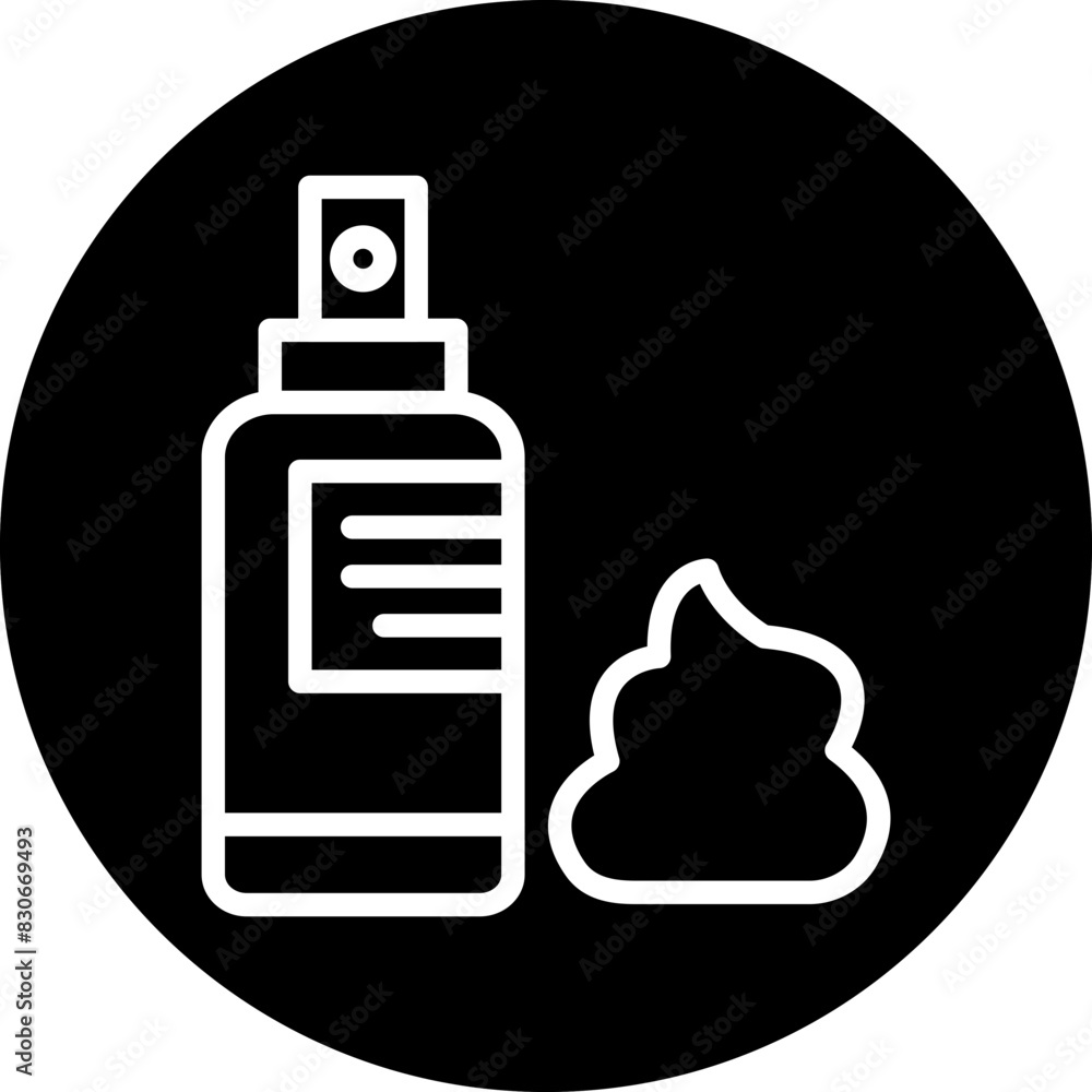 Vector Design Barber Foam Icon Style Vector Design Barber Foam Icon Style