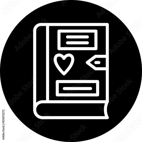 Vector Design Diary Icon Style