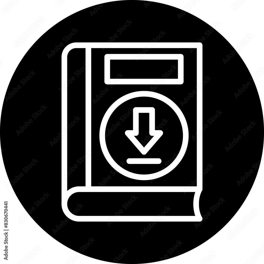 Vector Design Download Book Icon Style Vector Design Download Book Icon Style