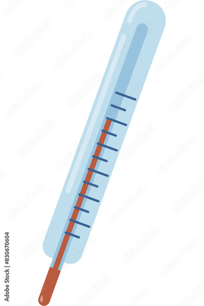 Thermometer flat icon isolated on white background. Thermometer flat icon isolated on white background.