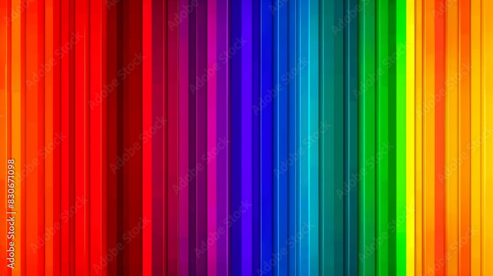 Obraz premium Rainbow Colored Background With Vertical Lines