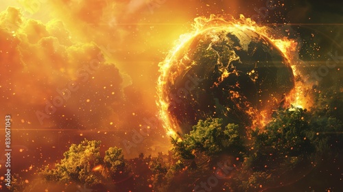 Ablaze Earth, a sobering reminder of the consequences of neglecting the environment 