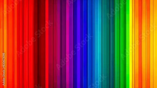Rainbow Colored Background With Vertical Lines
