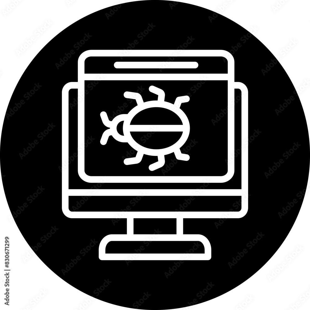 Vector Design Application Malware Icon Style Vector Design Application Malware Icon Style