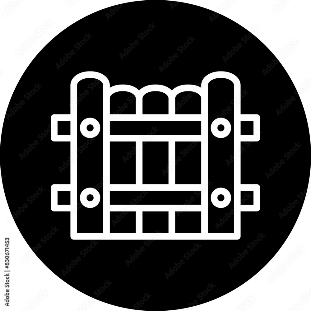 Vector Design Fence Icon Style Vector Design Fence Icon Style