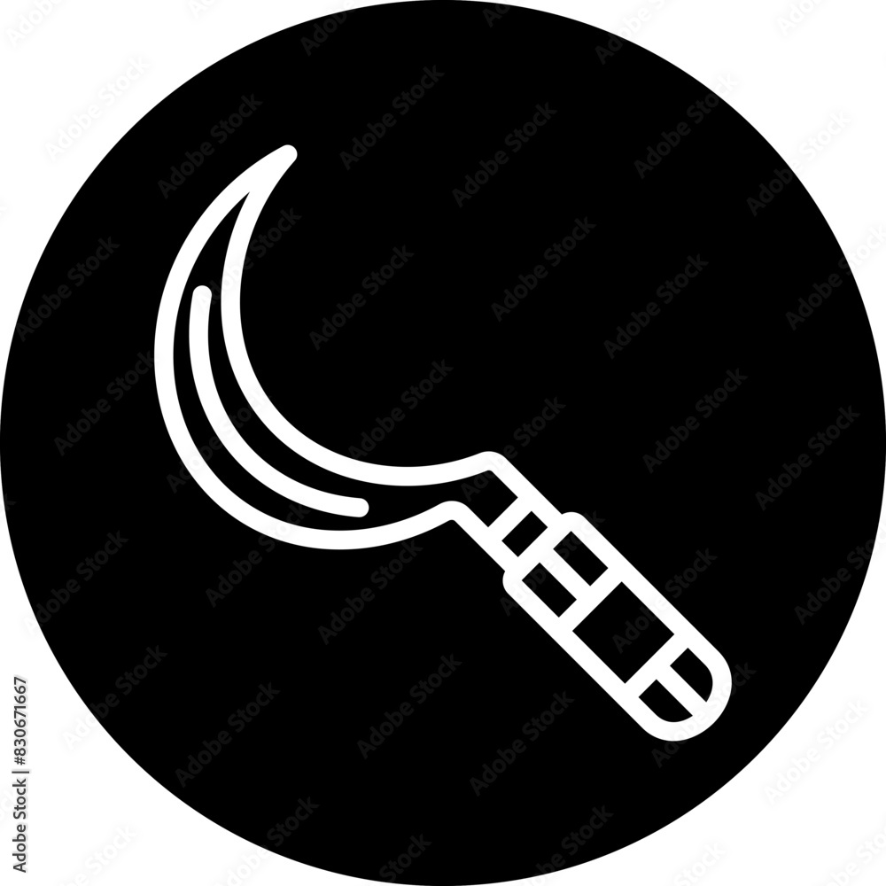 Vector Design Sickle Icon Style Vector Design Sickle Icon Style