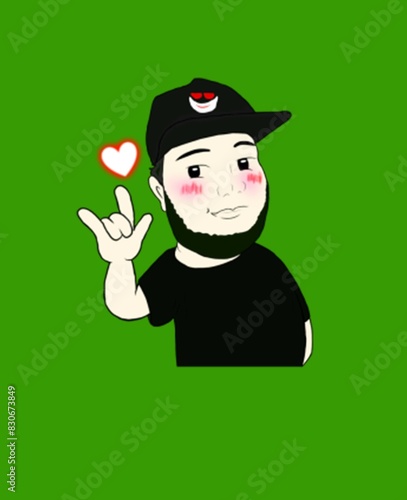 cartoon man
