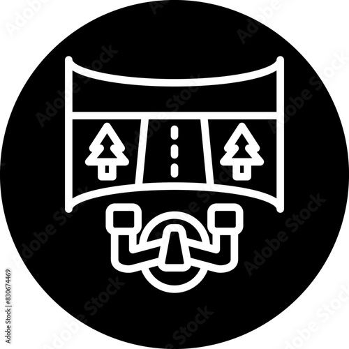 Vector Design Motion Simulator Icon Style