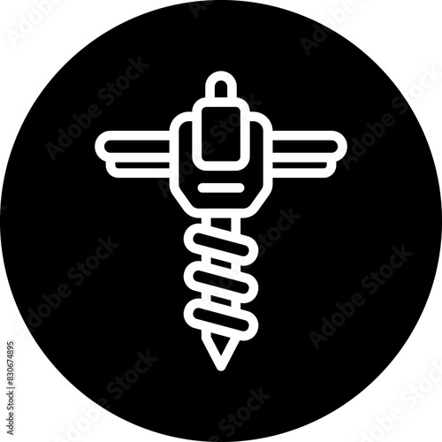 Vector Design Drain Auger Icon Style