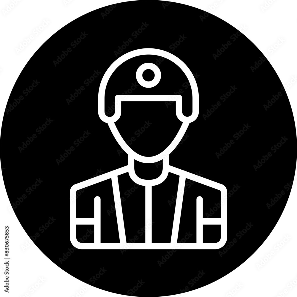 Vector Design Male Player Icon Style Vector Design Male Player Icon Style