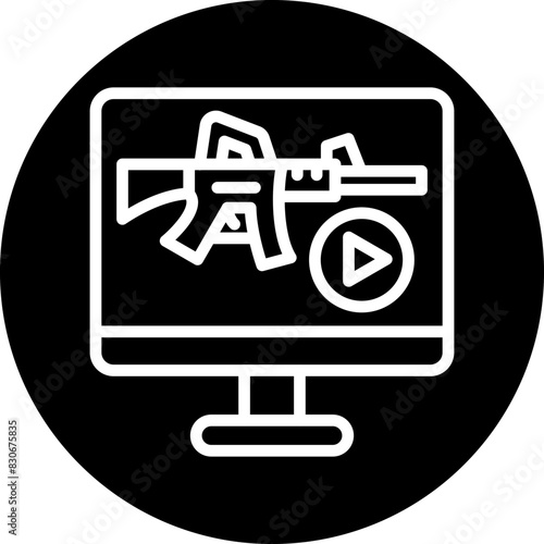 Vector Design Livestream Icon Style