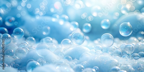 Bubble Bath Blur: A soft, white and blue blurred background that mimics the look of bubbles in a bath, ideal for spa and relaxation themes. 