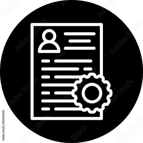 Vector Design Applicants Management Icon Style