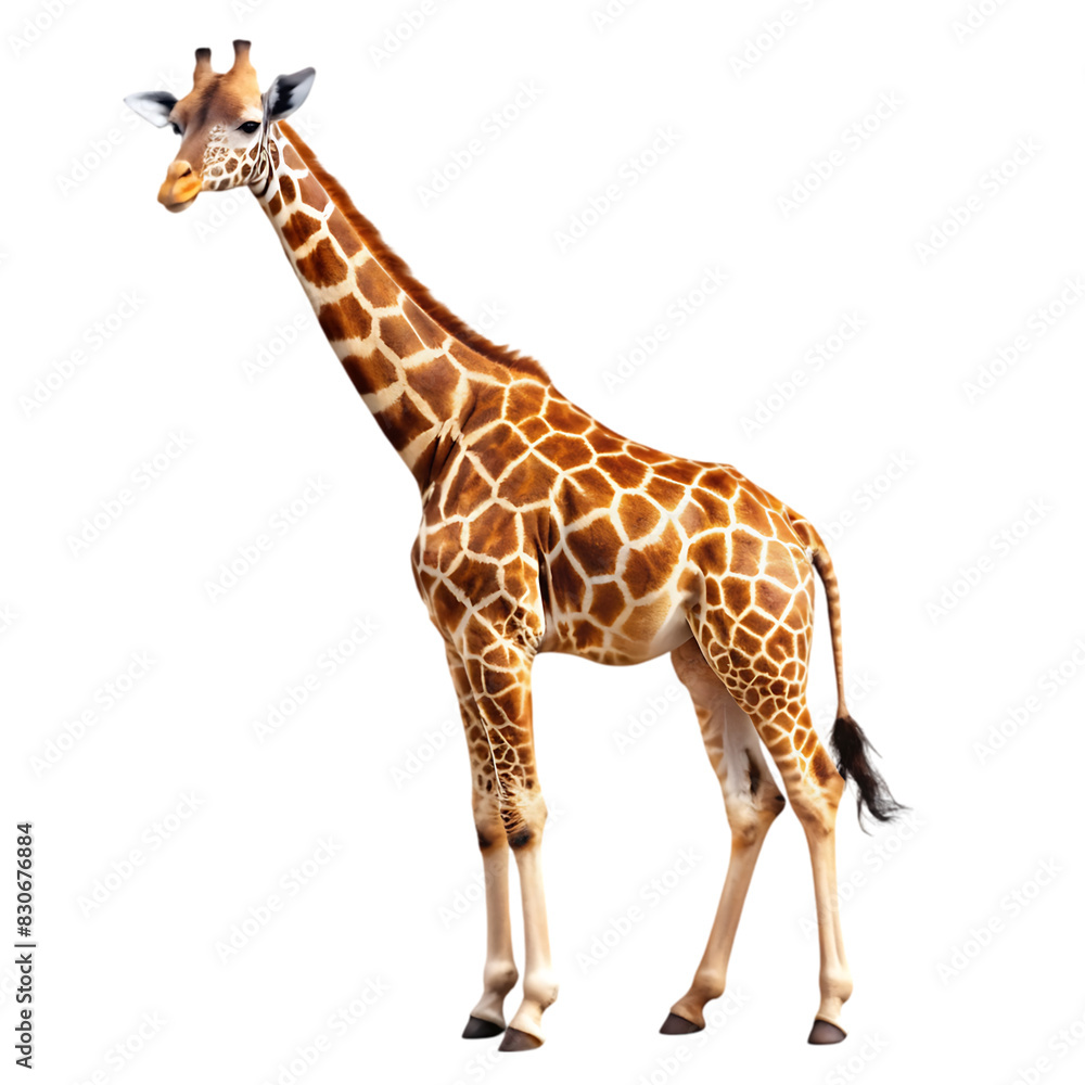 Obraz premium giraffe on transparent background