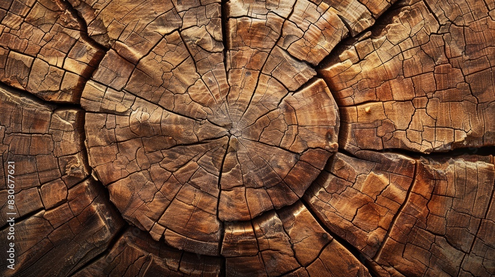 Fototapeta premium Texture of wood with minor cracks on background