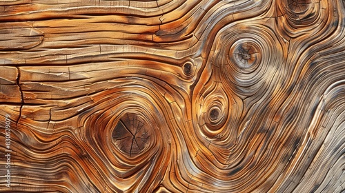 Wood Grain Knots Texture Background